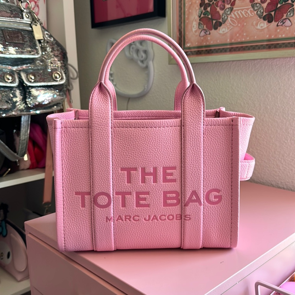Pink Small Leather Marc Jacob’s The Tote Bag